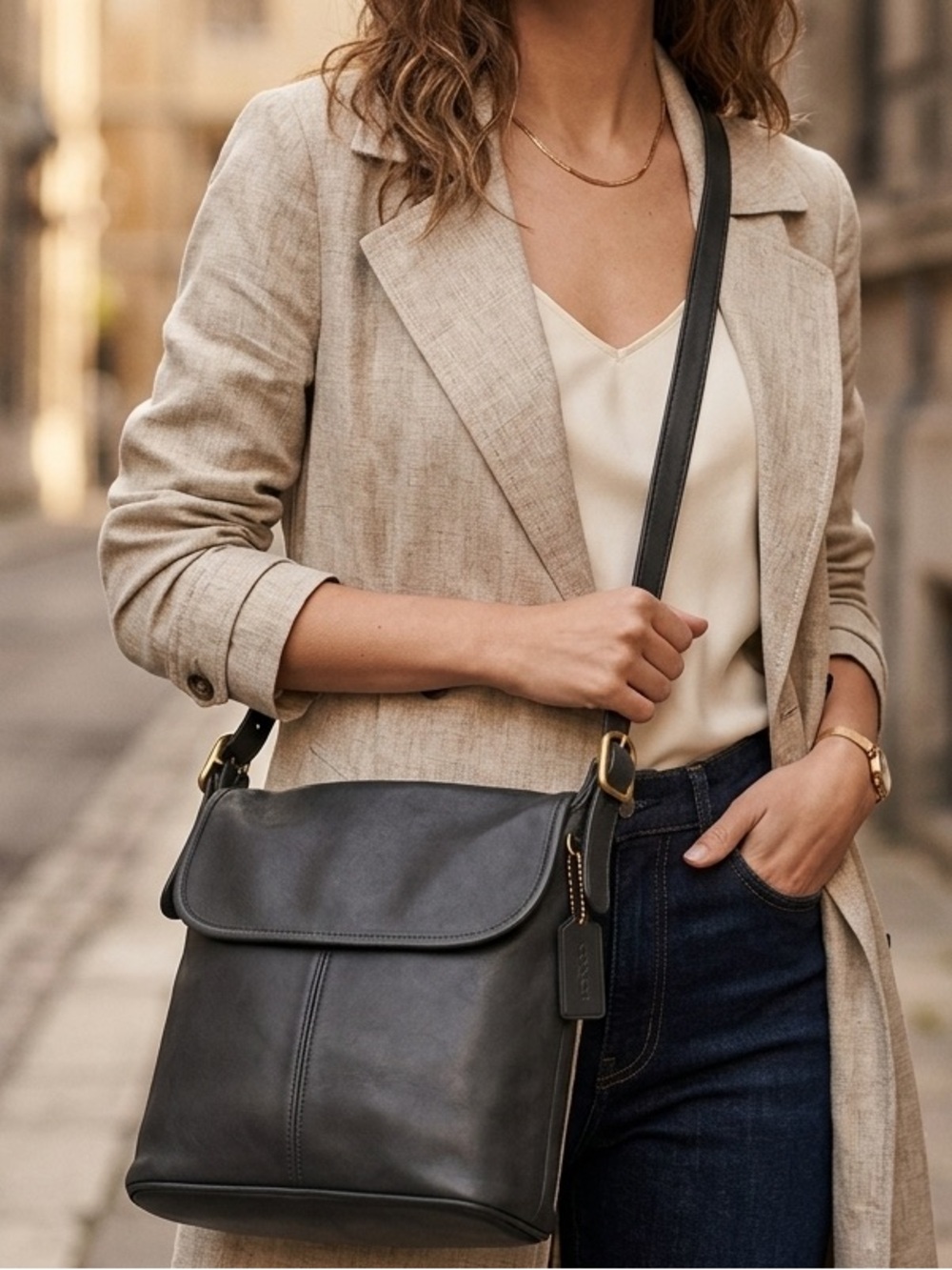 Coach vintage 4115
Whitney Black Shoulder 
Crossbody leather‎ Bag